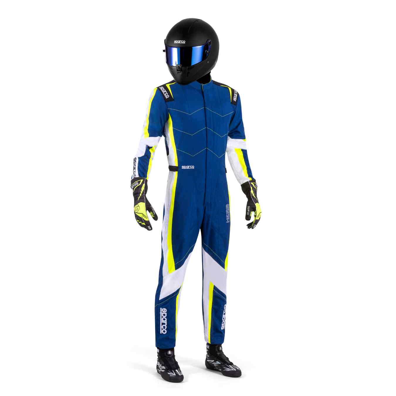 Combinaison Karting Enfant SPARCO KERB ADVANCED FIA 8877 2022 Bleu Jaune