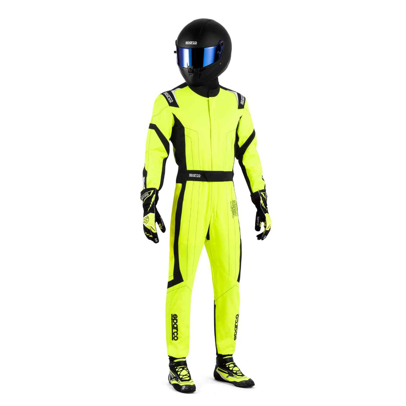 Combinaison Karting Enfant SPARCO THUNDER ADVANCED FIA 8877 2022 Jaune Noir