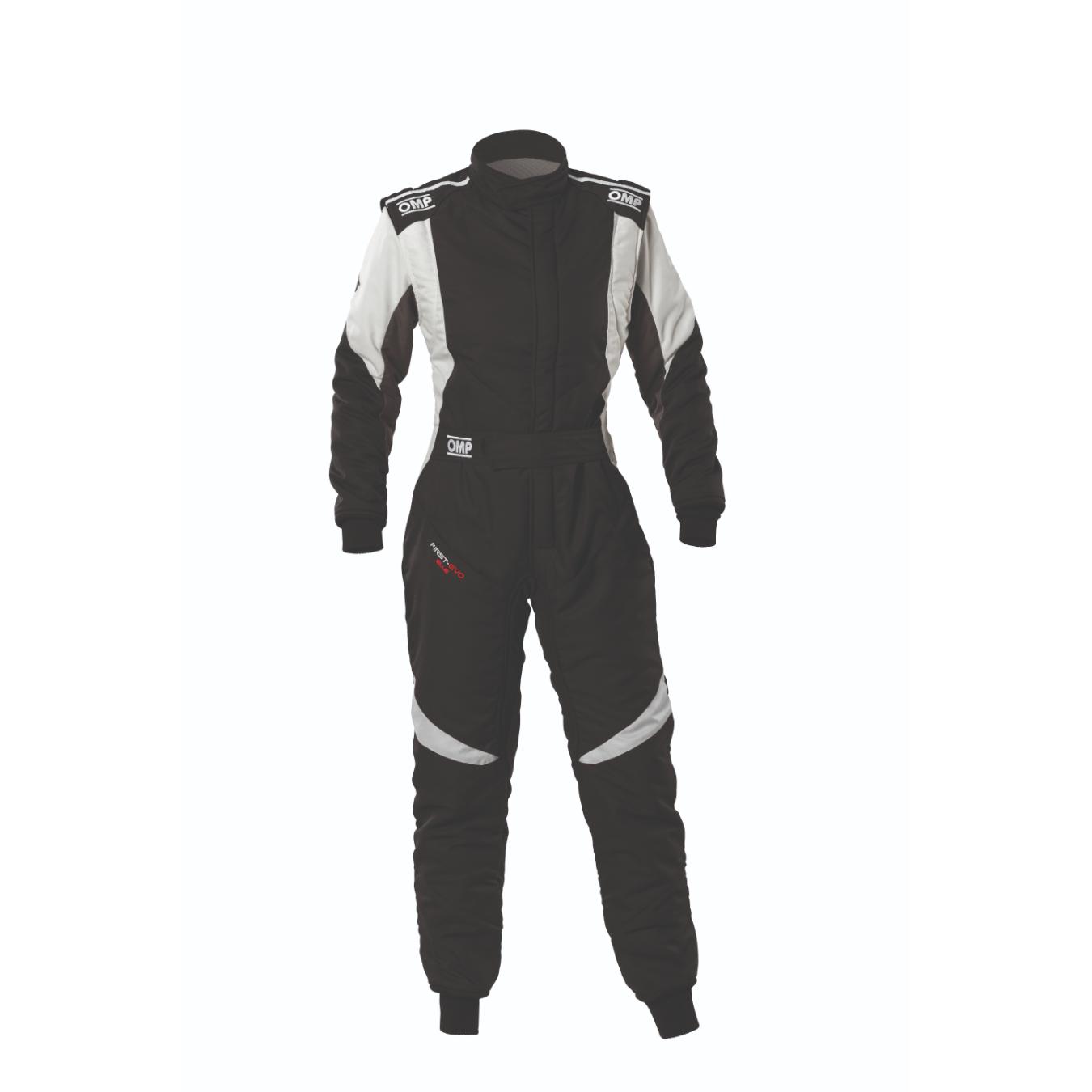 Combinaison OMP FIRST EVO ELLE FIA 8856 2018 Noir Blanc