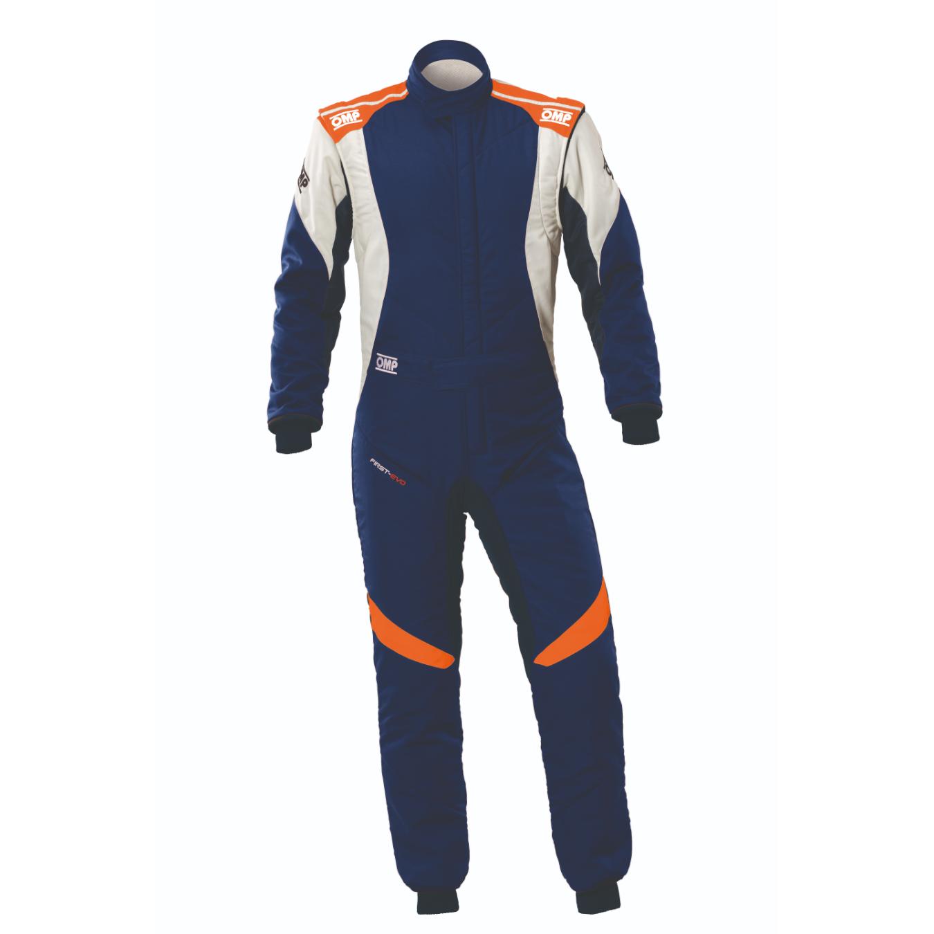 Combinaison OMP FIRST EVO FIA 8856 2018 Bleu Orange