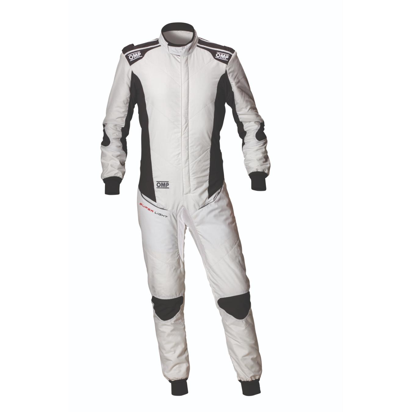 Combinaison OMP TECNICA SUPER LIGHT FIA 8856 2018 Blanc Anthracite