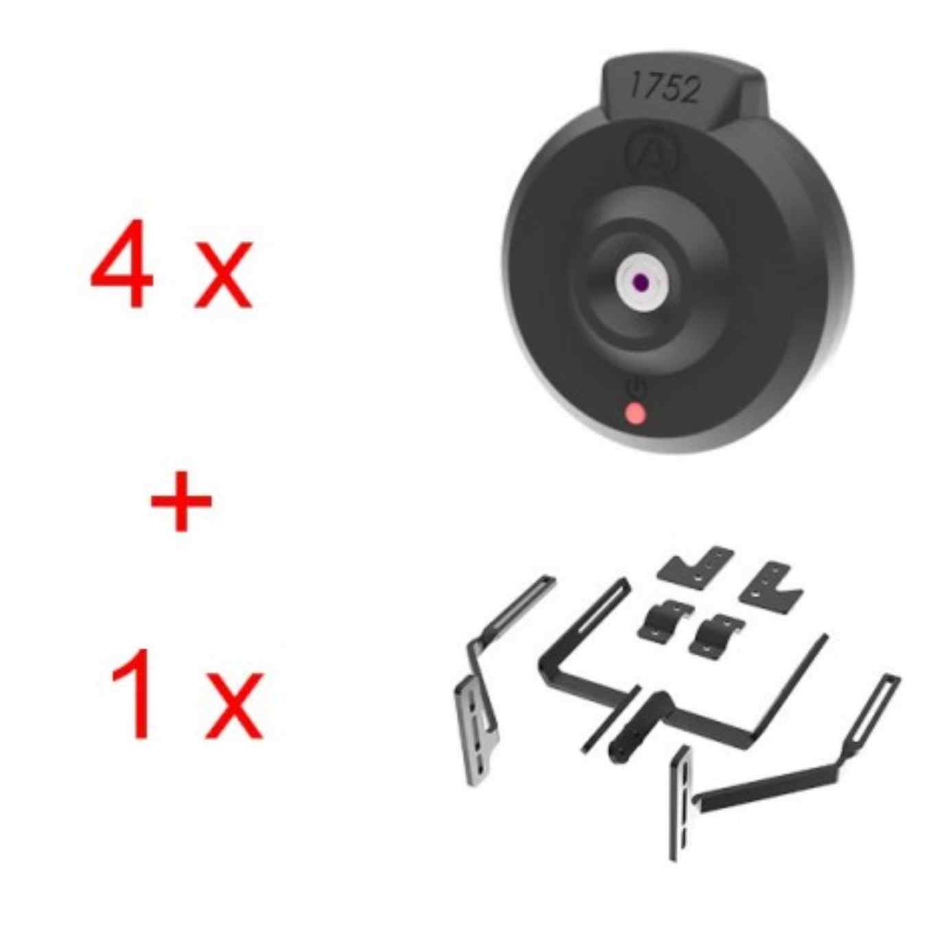 Kit complet 4 capteurs Wireless externe de température de pneu + fixation ALF12115006 ALFANO