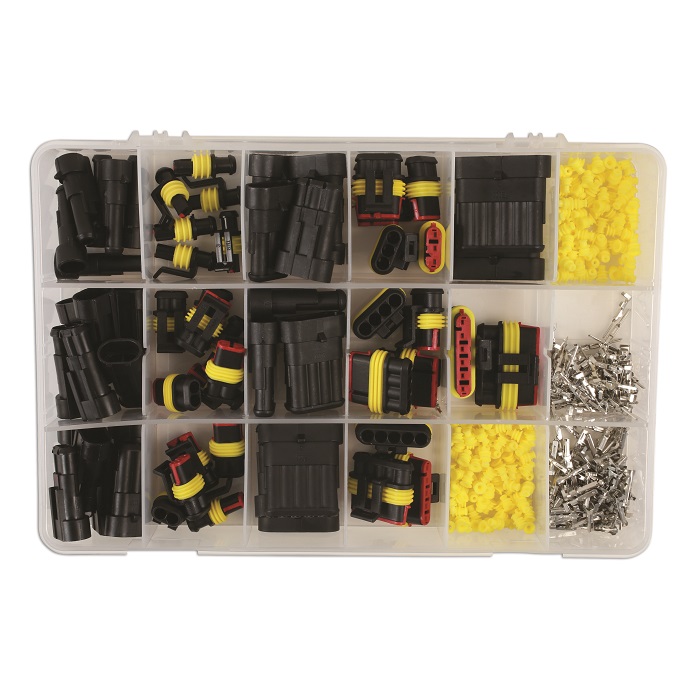 Assortiments de connecteurs électriques étanches CONNECT – 424 pièces