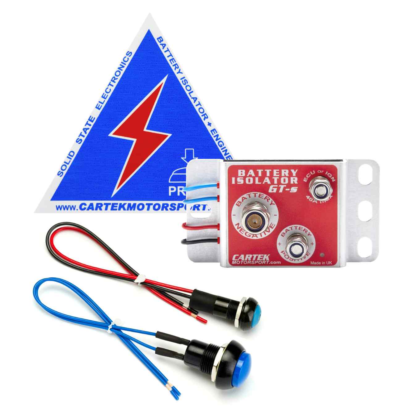 Coupe circuit électronique CARTEK GT (interrupteur bleu) CK-BG-06-B