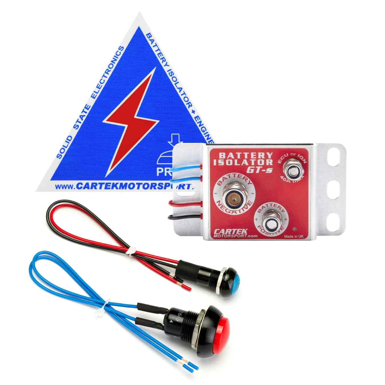 Coupe circuit électronique CARTEK GT (interrupteur rouge) CK-BG-06-R