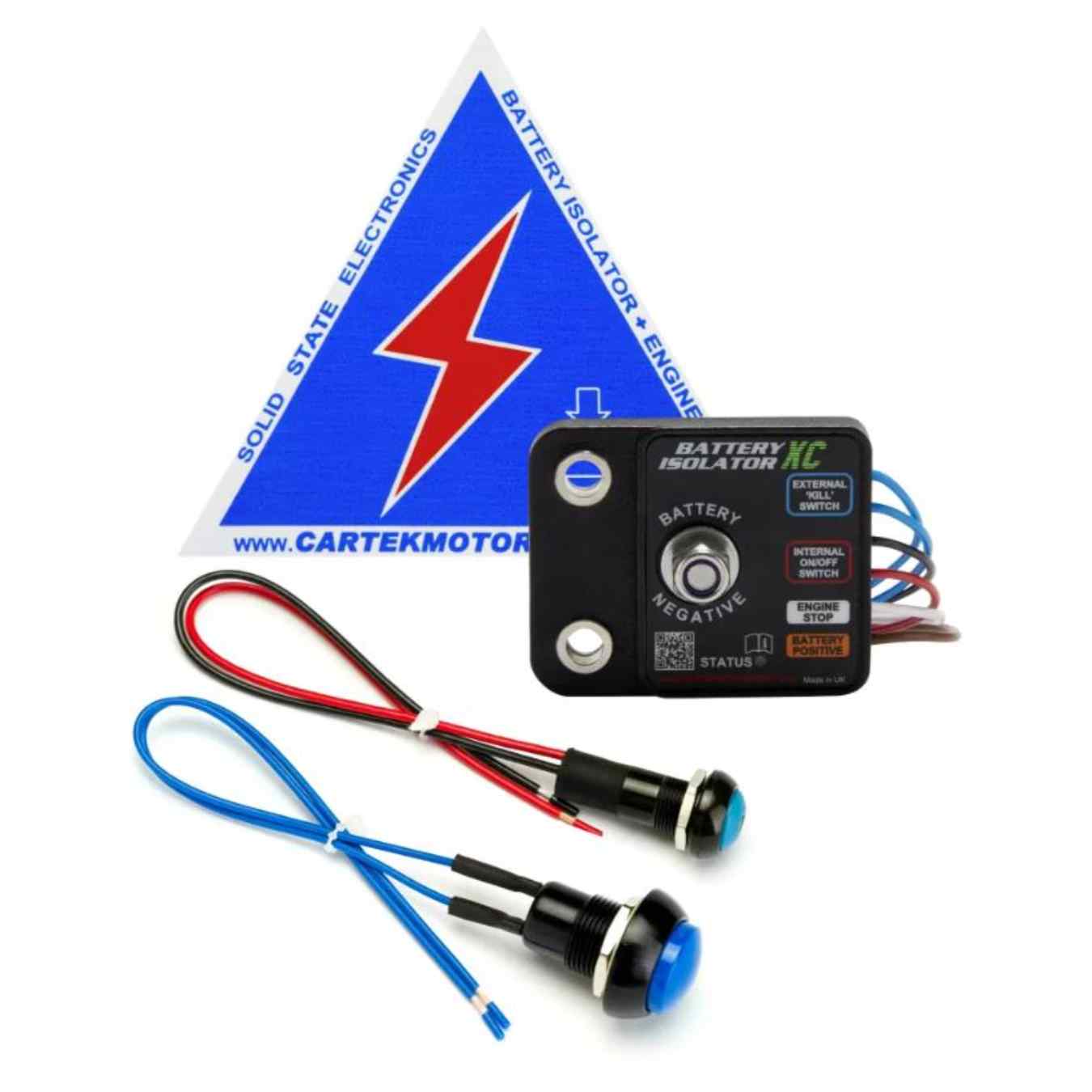 Coupe circuit électronique CARTEK X-CLUB (interrupteur bleu) CK-BXC-06-B