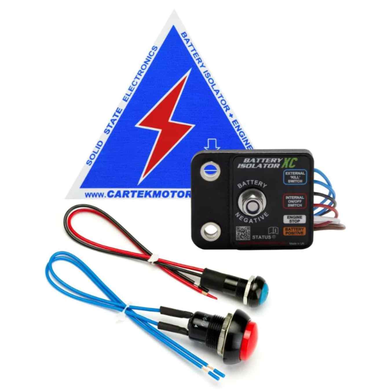 Coupe circuit électronique CARTEK X-CLUB (interrupteur rouge) CK-BXC-06-R
