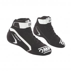 Chaussures De Karting OMP Sport – Mixte, Taille 42 – Similicuir Noir/rouge, Semelle Antidérapante – Imperméables