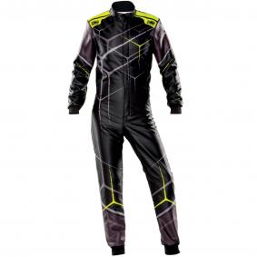 Traje kart OMP KS-2 ART plateado (homologación CIK-FIA) Plata