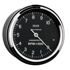 Compteur de vitesse GPS Stack 88mm noir 0-180mph et 290km h
