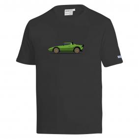 T-shirt Lancia Stratos Black Green SPARCO