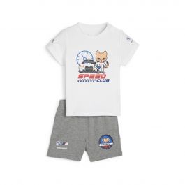 Ensemble T-Shirt et Short BMW MOTORSPORT Puma Blanc pour Enfant PUM24 ...