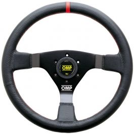 Genuine OMP WRC Leather Steering Wheel red stitching