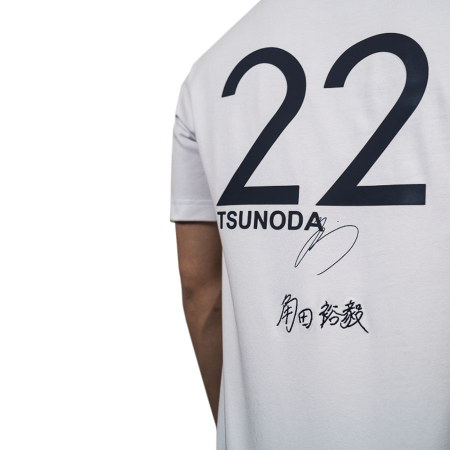 ALPHA TAURI Yuki TSUNODA Men's T-shirt - White | ON ORECA Store ALPHA TAURI Yuki TSUNODA Men's T-shirt - White | ON ORECA Store
