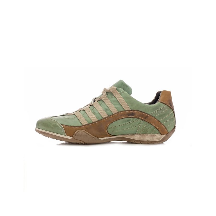 Chaussures GULF Grand Prix Original vertes et cognac en cuir pour homme sur Oreca Store