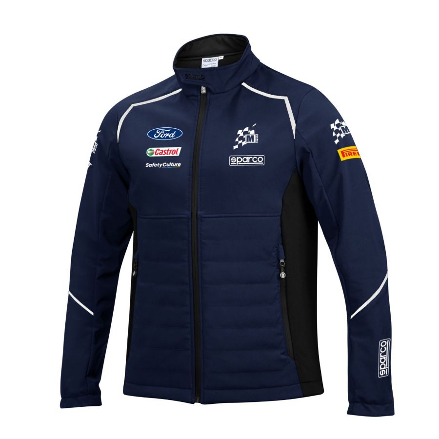 Softshell SPARCO M SPORT WRC bleu marine pour homme En vente sur ORECA STORE