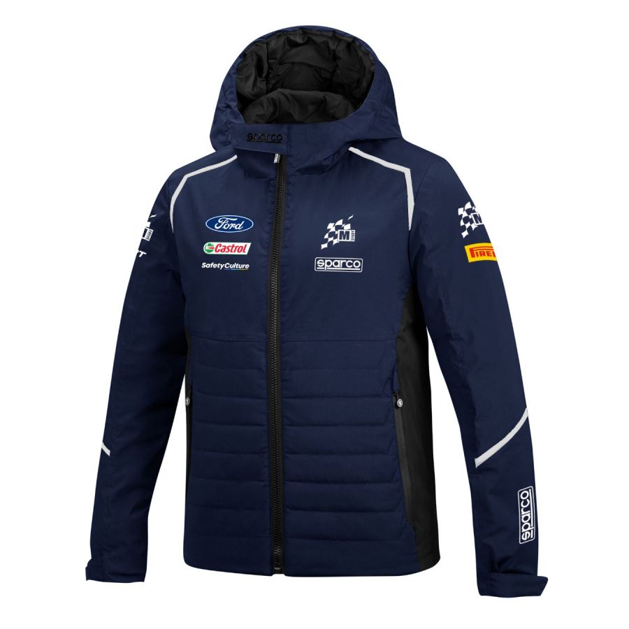 Parka SPARCO M SPORT WRC bleu marine pour homme En vente sur ORECA STORE