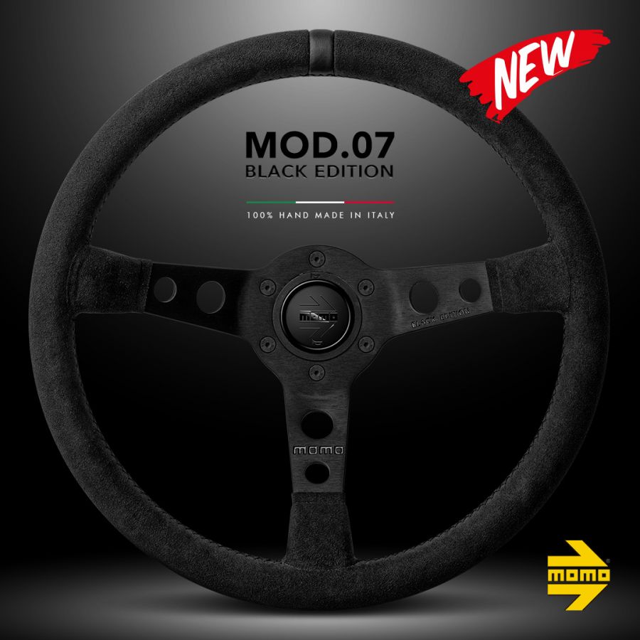Steering wheel MOMO MOD07 BLACK EDIT | ON ORECA Store