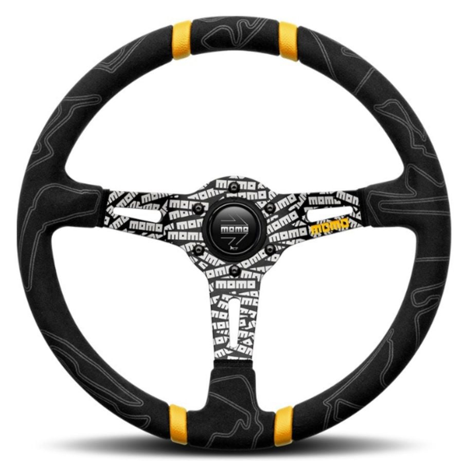 Momo Premium Steering Wheel Ultra Black Edition - Grand Prix Racewear