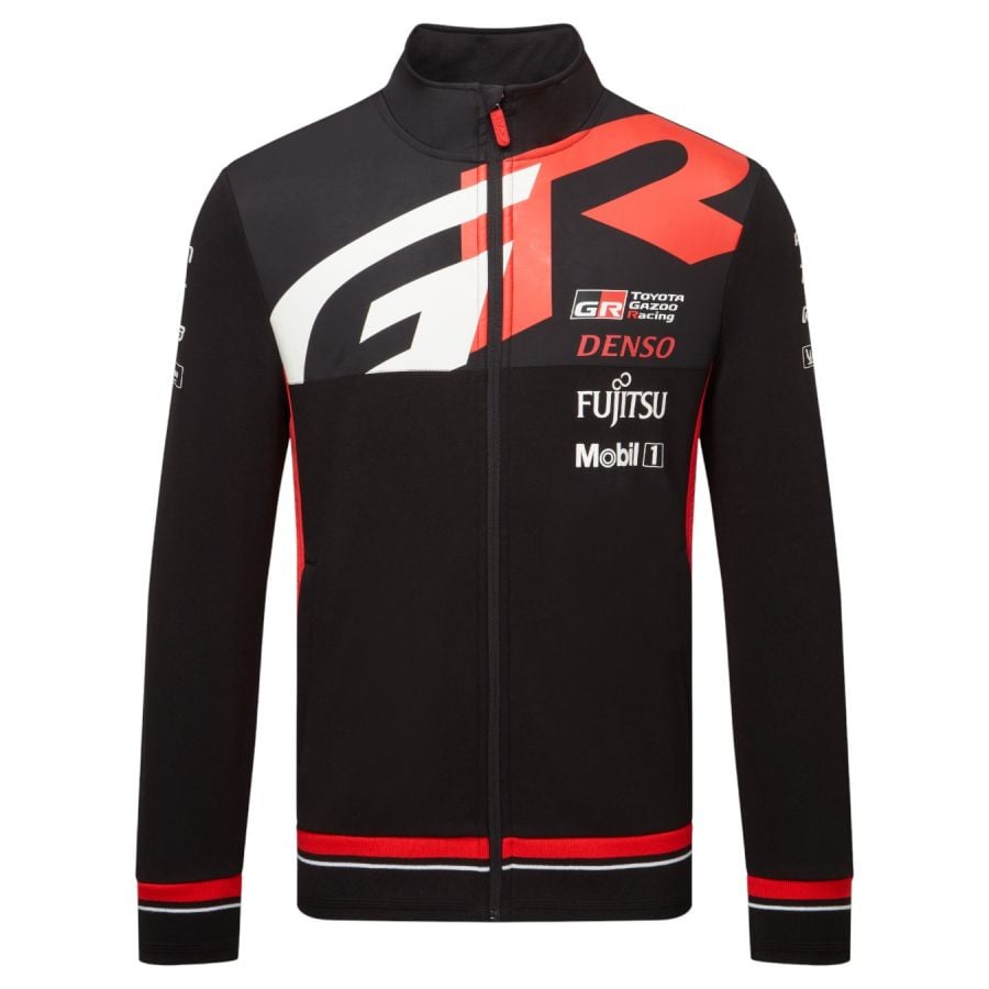 Toyota Gazoo Racing Team black zip-up jacket | ON ORECA Store