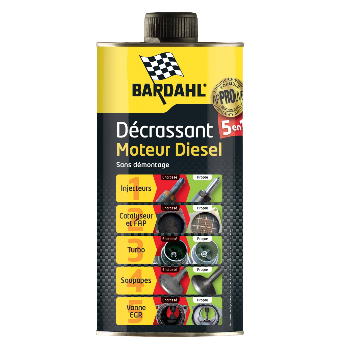 Décrassant 5 en 1 BARDAHL diesel 1L