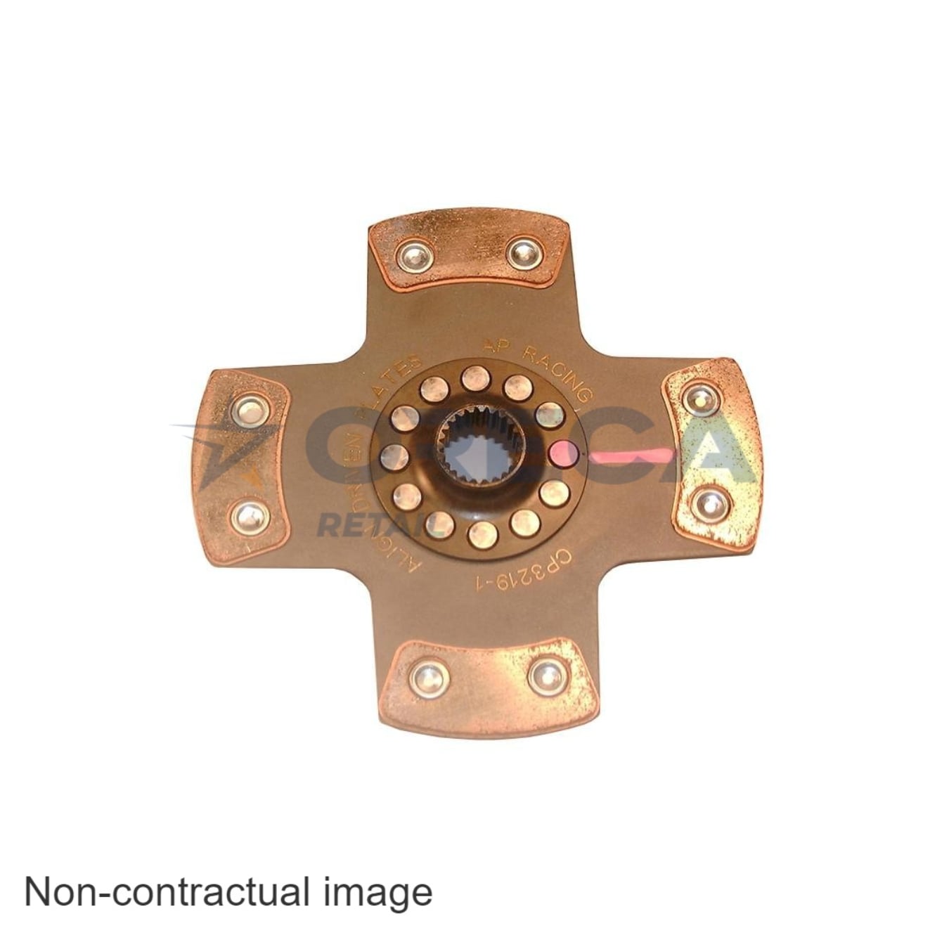 Disque d'embrayage AP Racing CP3219-1 4 patins D184mm 25.4mm x 23 can