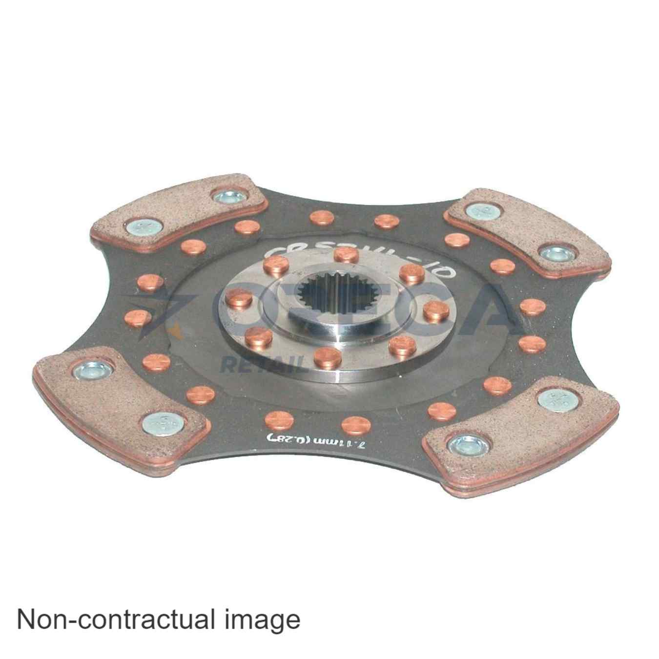 Disque d'embrayage AP Racing CP5214-12 4 patins D200mm 25.4mm x 23 can