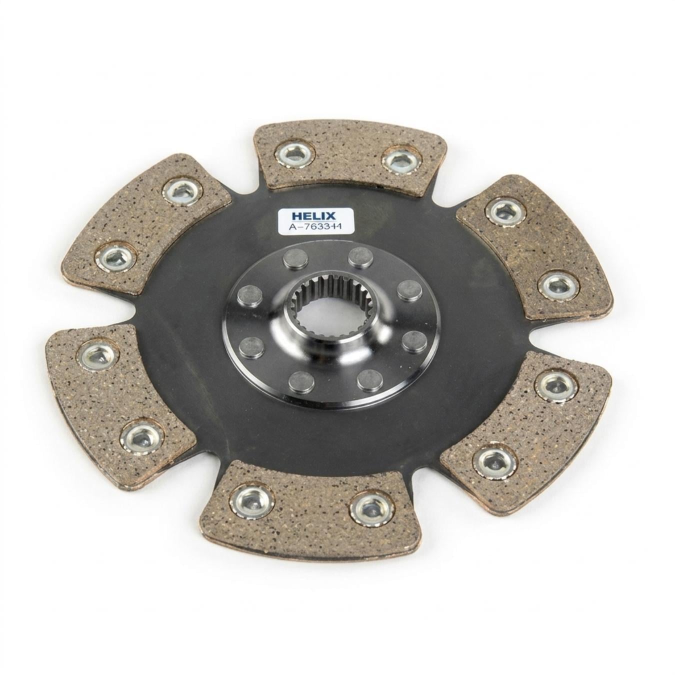 Disque d'embrayage HELIX 184 mm rigide cerametallique 6 patins 23 dents canelure 25,4 mm