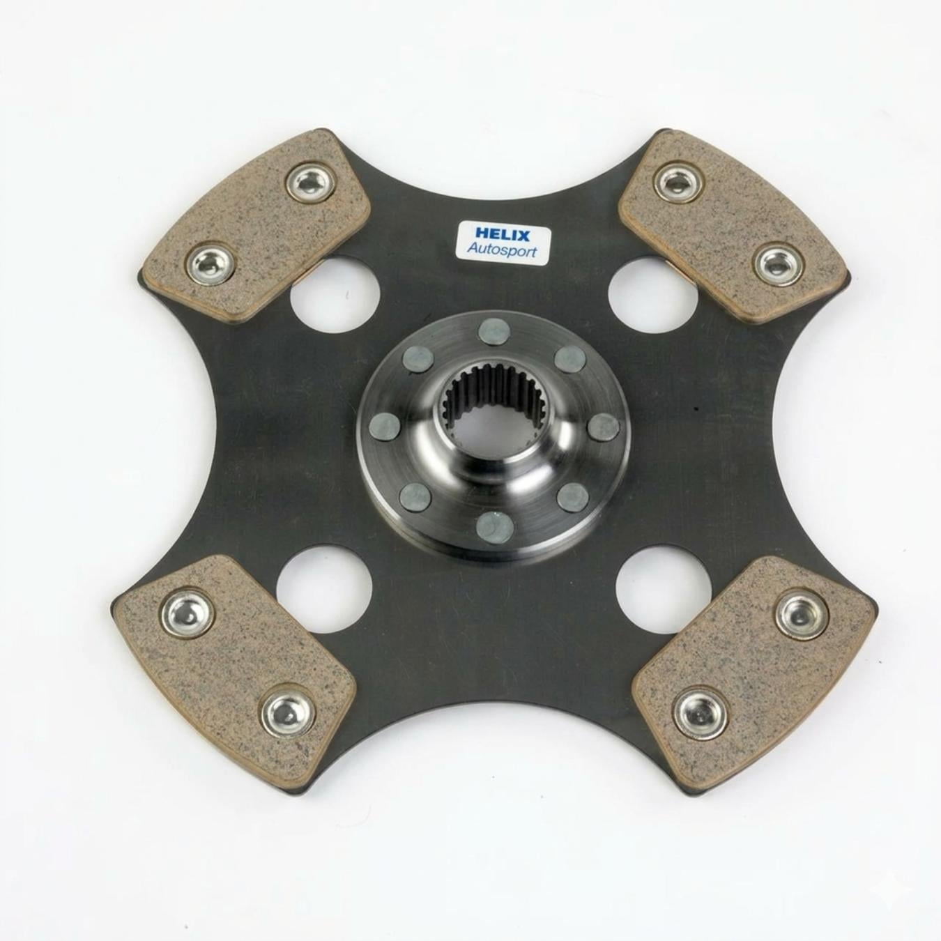 Disque d'embrayage HELIX 200 mm rigide cerametallique 4 patins 21 dents canelure 24 mm