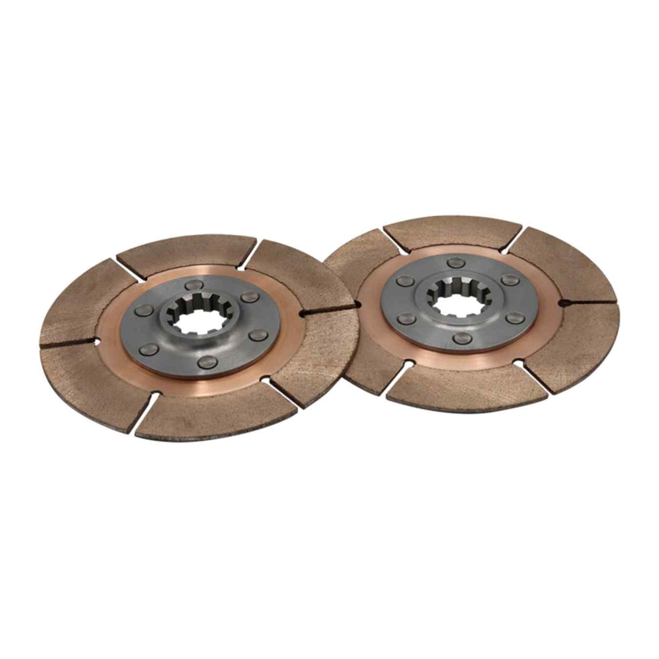 Disques d'embrayage (2) Métal fritté (rond) 6 rivets D140mm x 20 can Tilton 64140-9-AB-25