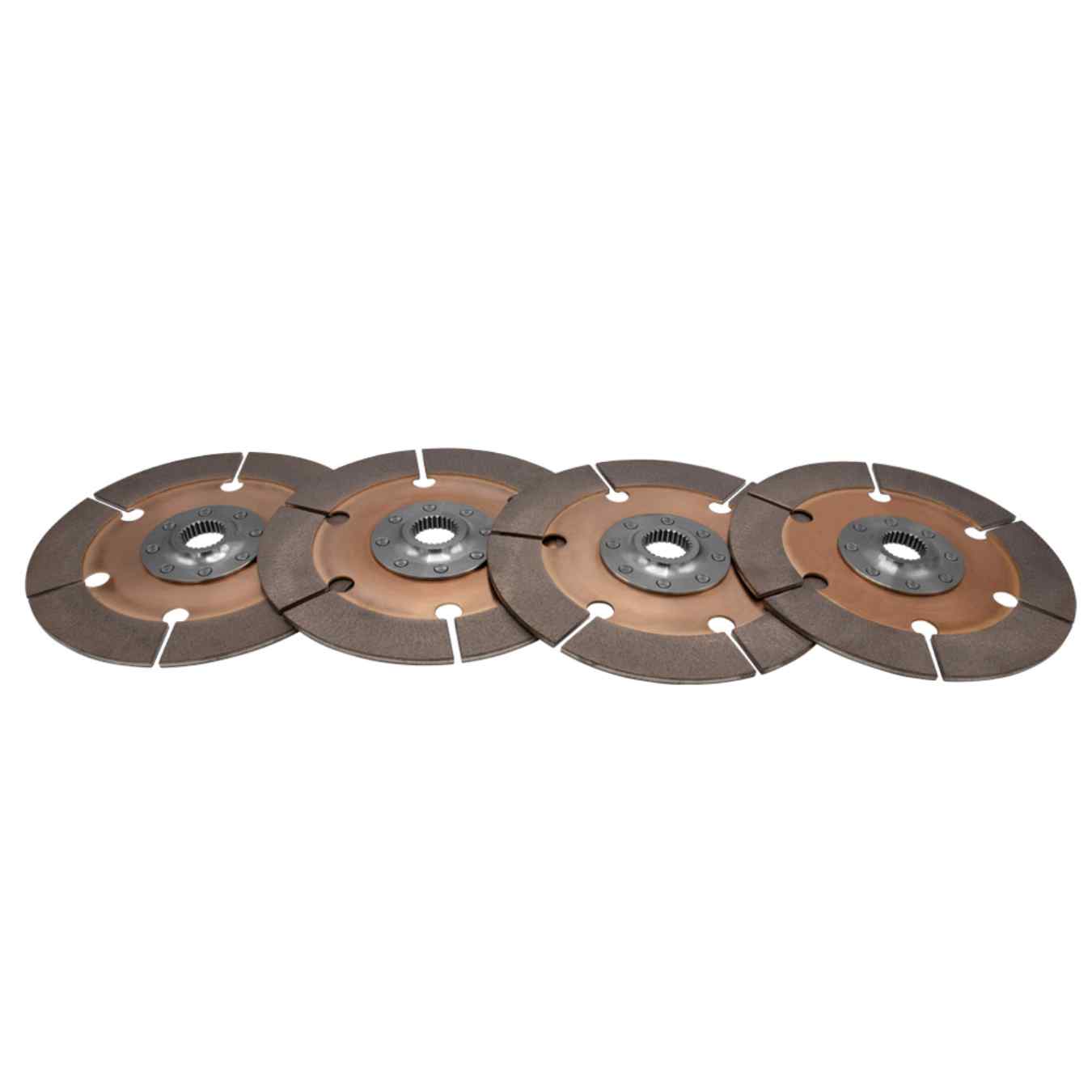 Disques d'embrayage (4) Métal fritté (rond) 8 rivets D215mm x 10 can Tilton 64215-1-VVVV-52