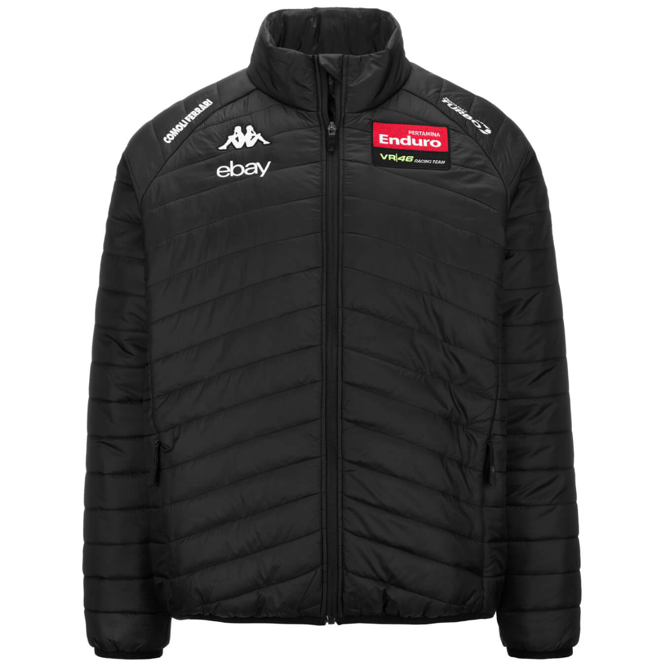 Doudoune VALENTINO ROSSI Kappa Team Enduro Noir pour homme KAP24_BLH_END