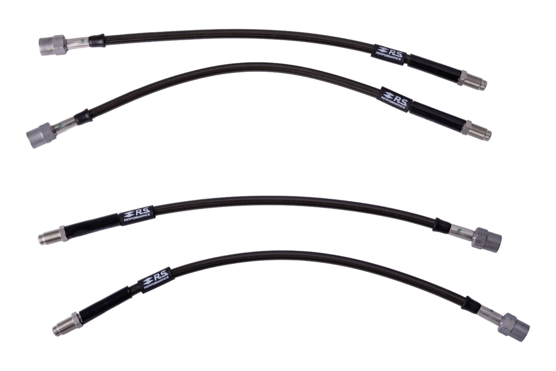 Durites de frein aviation en inox tressé R.S PERFORMANCE Clio II V6 R.S. (4 pièces)