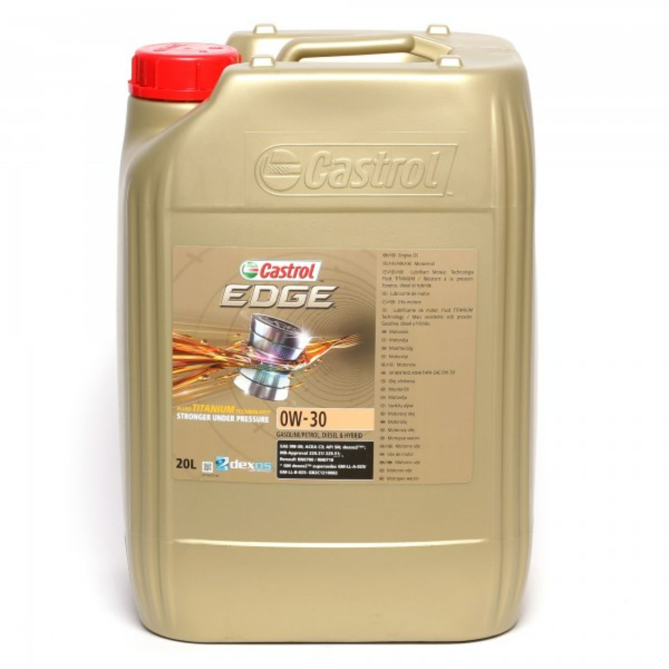 Huile moteur CASTROL EDGE LONGLIFE II 0W-30 - Bidon de 20L