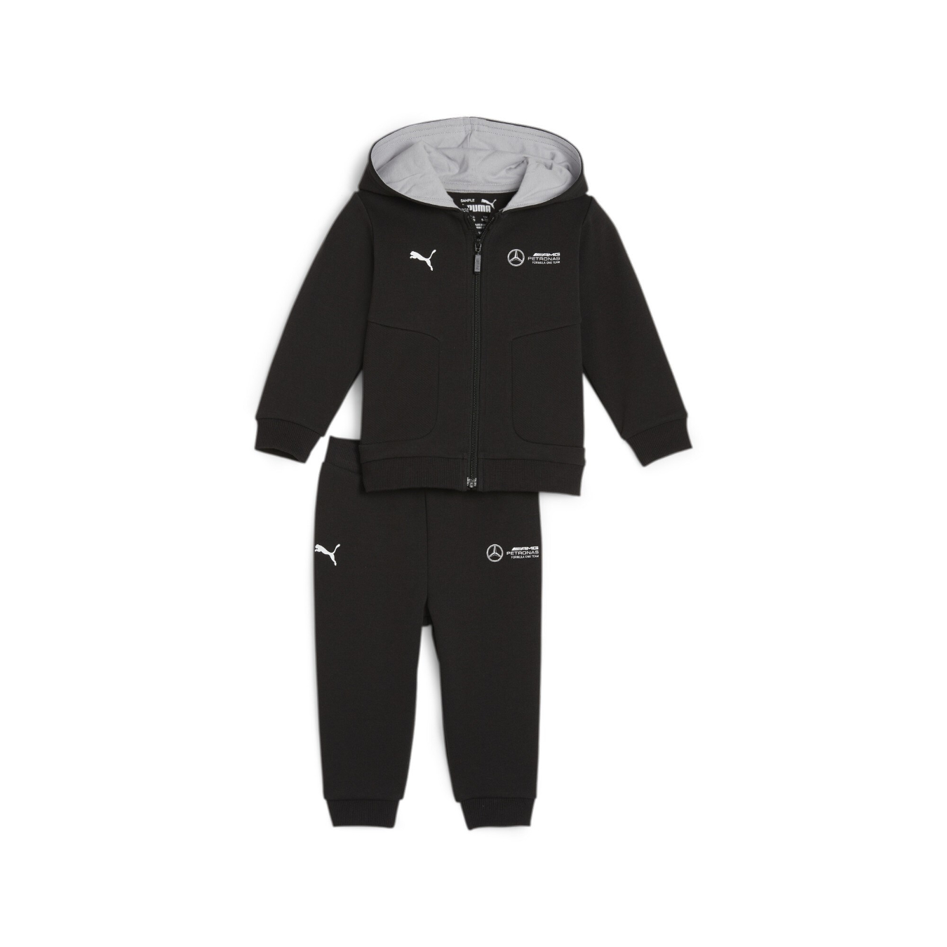 Ensemble Sweat et Pantalon MERCEDES AMG Puma Noir pour Enfant PUM24_SET_SWE