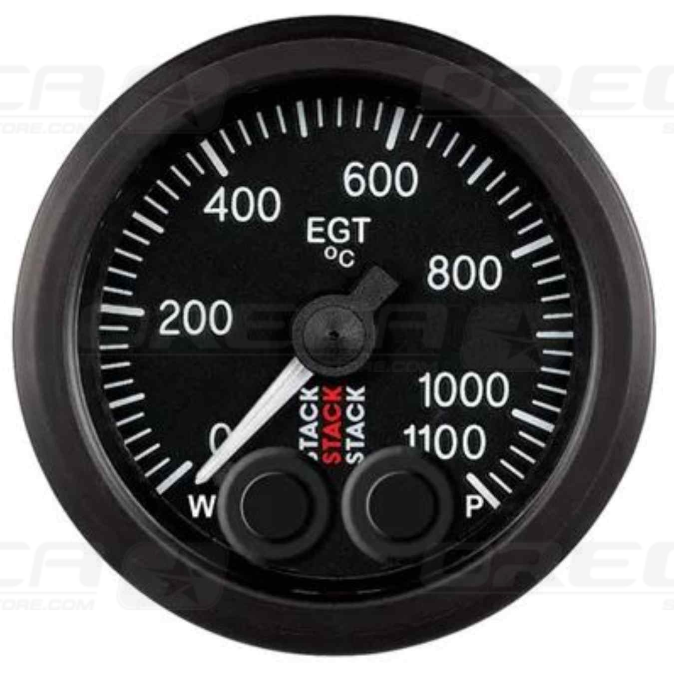 Manomètre température gaz échappement Pro control 0-2000°F 52mm Noir Électrique, moteur pas à pas STACK 726ST3514