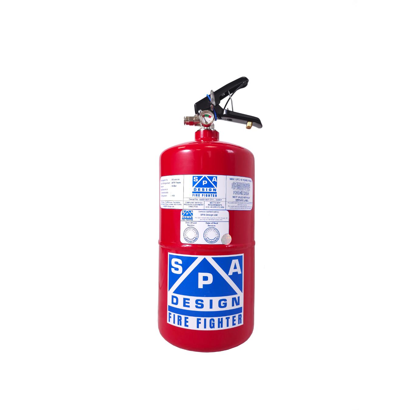 Extincteur Fire-Fighter automatique mécanique 4L Acier SPA 6000-001-011