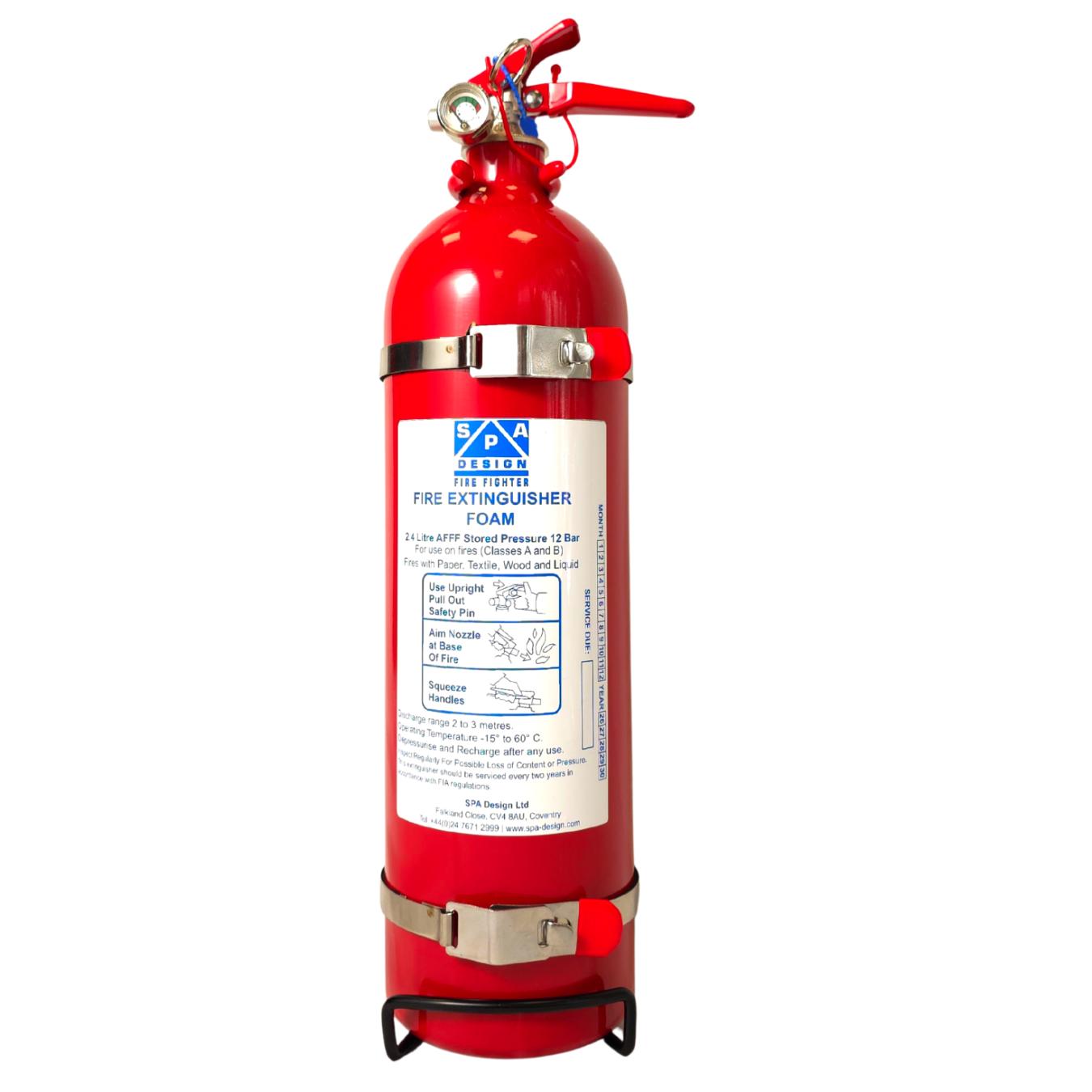 Extincteur Fire-Fighter manuel 2.4L Acier SPA 2000-001-006