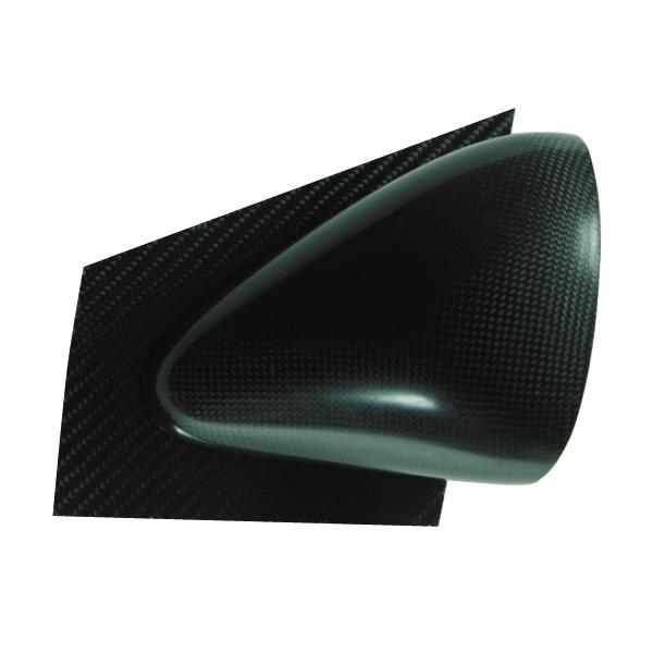 Rétroviseur Demi-lune F2000 FIA carbone standard