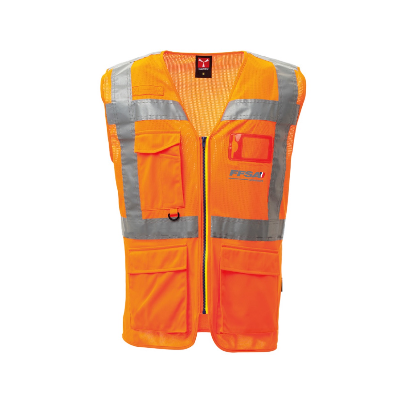 Gilet de Sécurité FFSA Commissaire Logo Orange pour homme