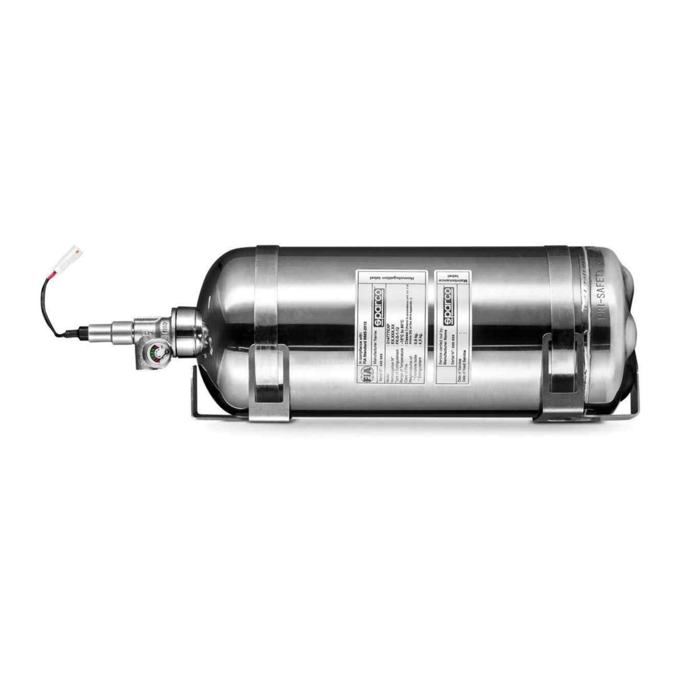 Extincteur 014777EXP automatique électrique 3.9L Acier inoxidable SPARCO 014777EXP