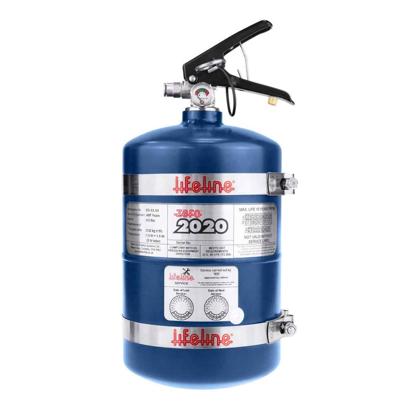 Extincteur Zero 2020 automatique mécanique 3L Acier LIFELINE 106-001-011