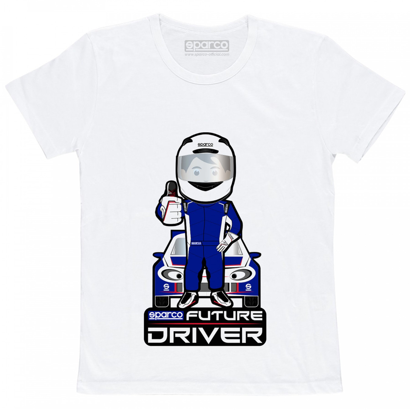T-shirt enfant SPARCO Future Driver blanc