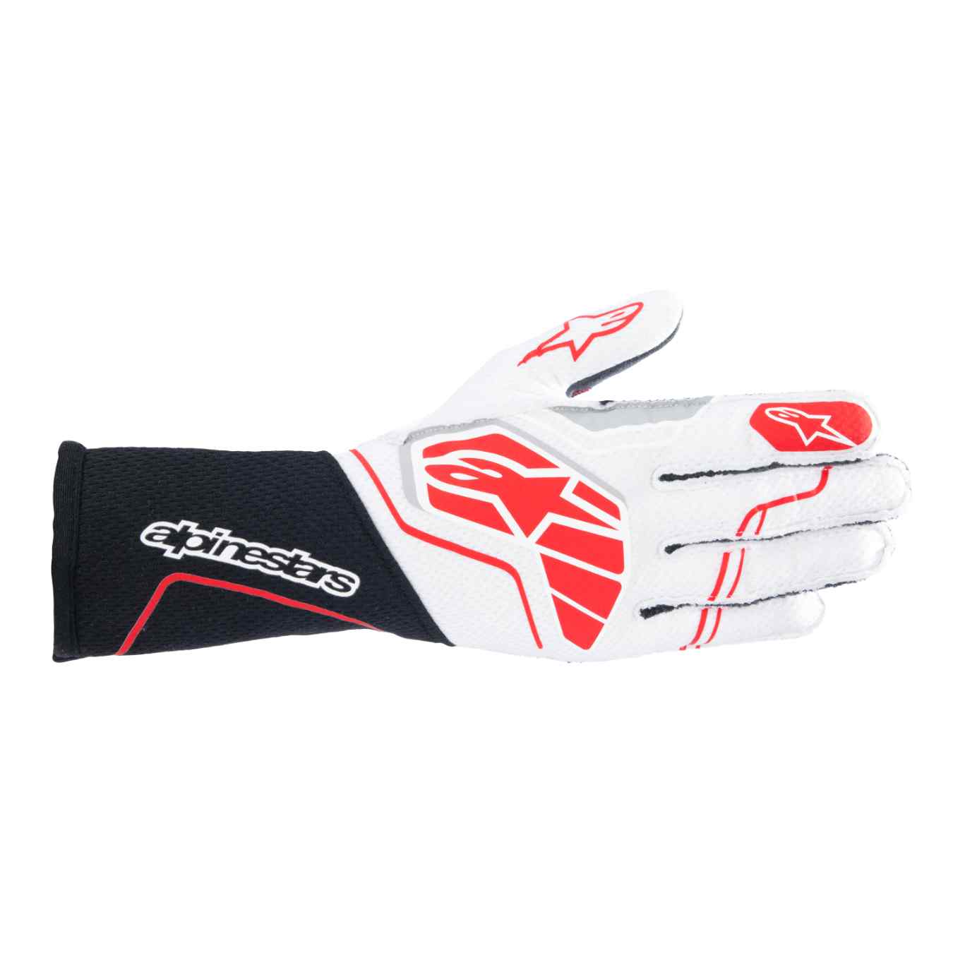 Gants ALPINESTARS TECH 1 ZX V4 FIA 8856 2018 Noir Blanc Rouge