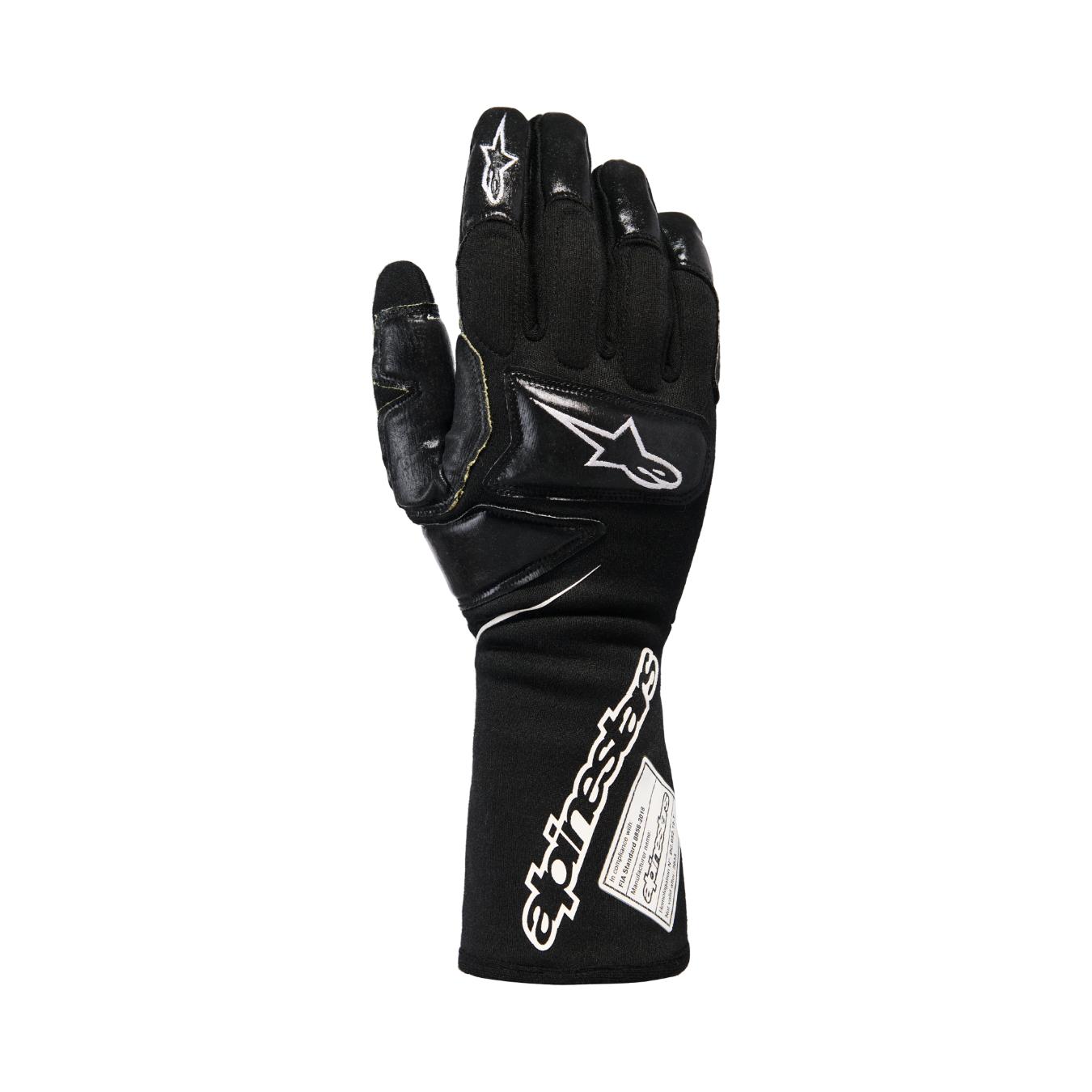 Gants ALPINESTARS TECH-M V2 FIA 8856-2018 Noir Blanc