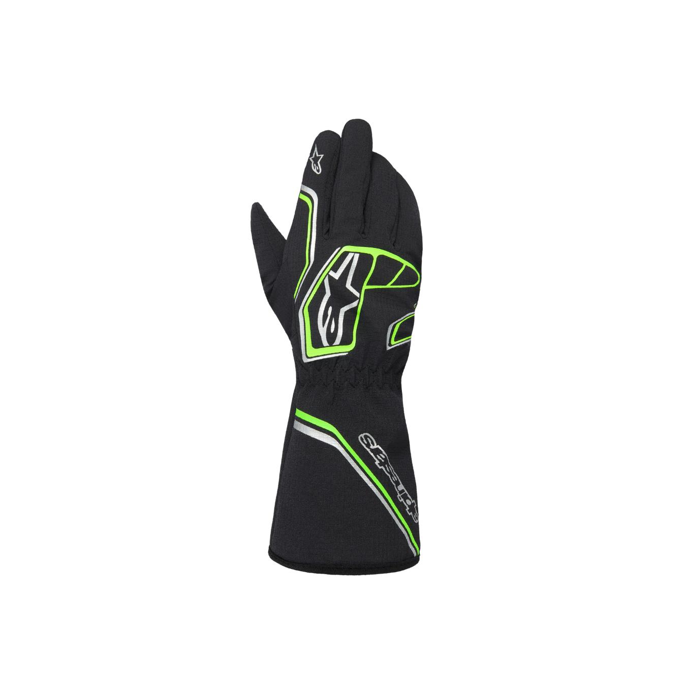 Gants Karting FIA ALPINESTARS Enfant ALPINESTARS TEMPEST V3 WATERPROOF Noir Vert Fluo