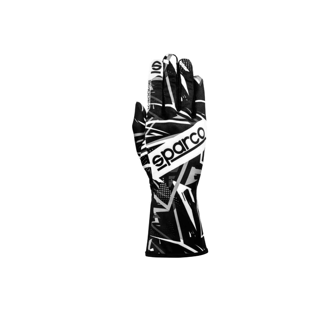 Gants Karting SPARCO K ROOKIE Noir Blanc