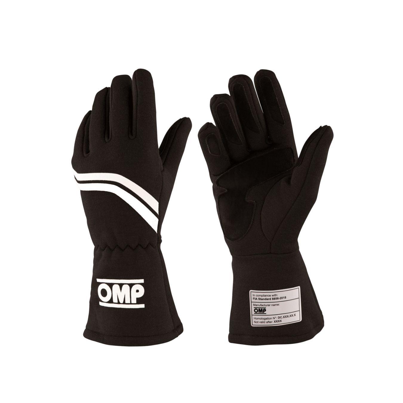 Gants OMP DIJON FIA 8856 2018 Noir