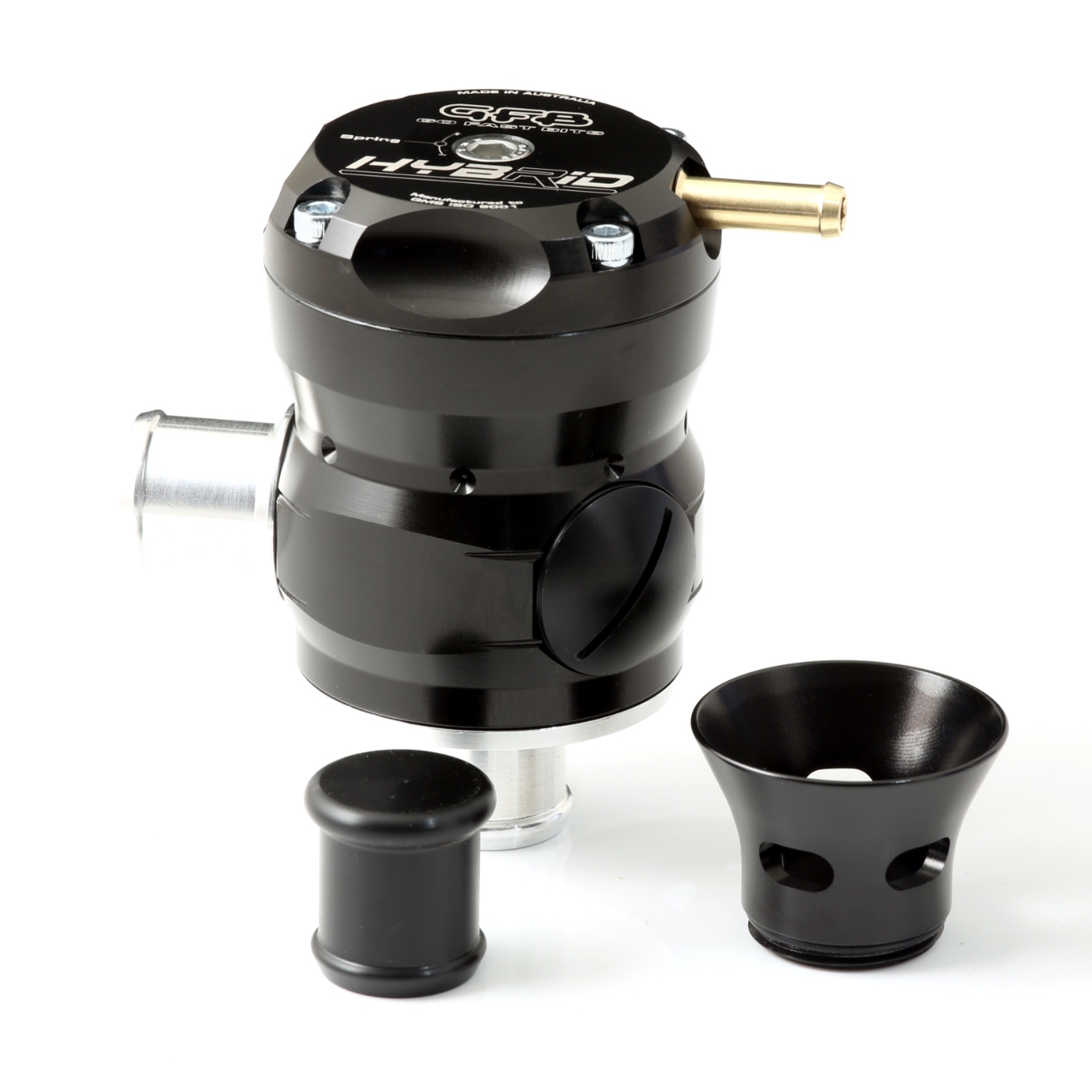 Dump valve GFB Hybrid TMS universelle entrée et sortie 20 mm pour Subaru Impreza GT Turbo