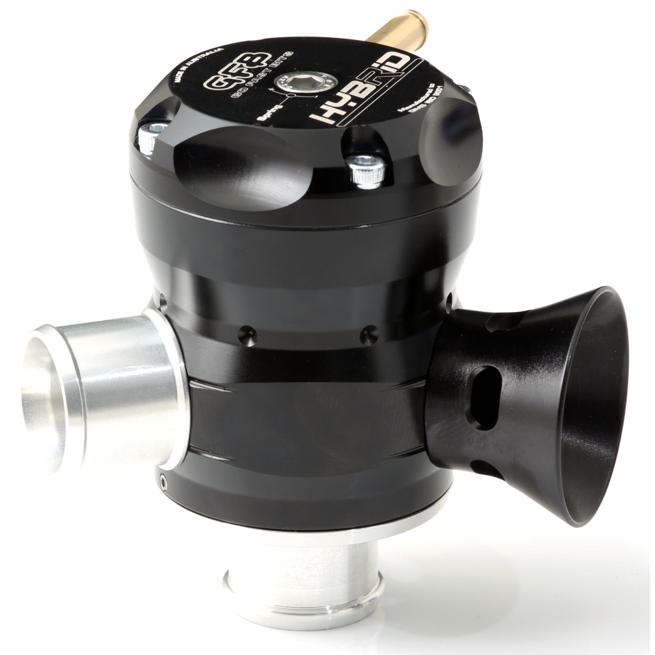 Dump valve GFB Hybrid TMS universelle entrée et sortie en 25 mm